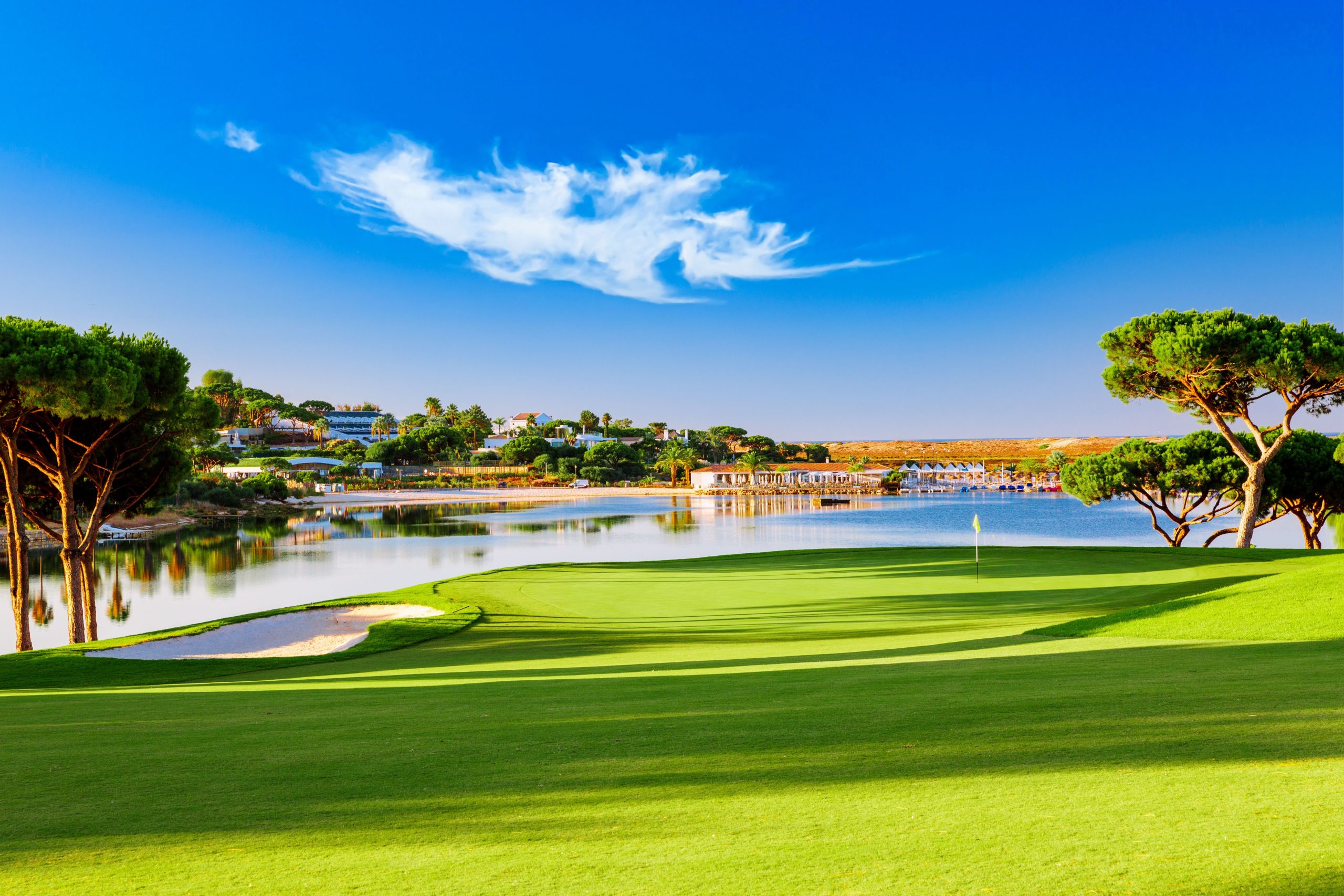 View of Quinta do Lago in the Algarve, Portugal