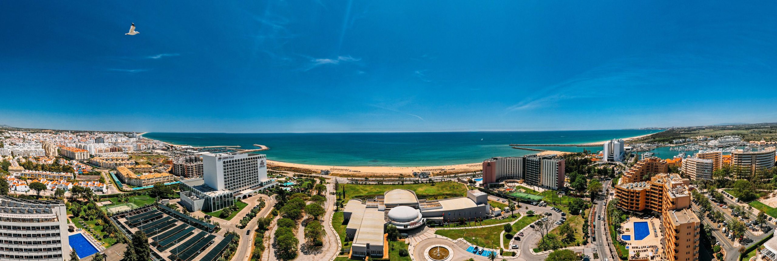 Quarteira beach promenade in the Algarve