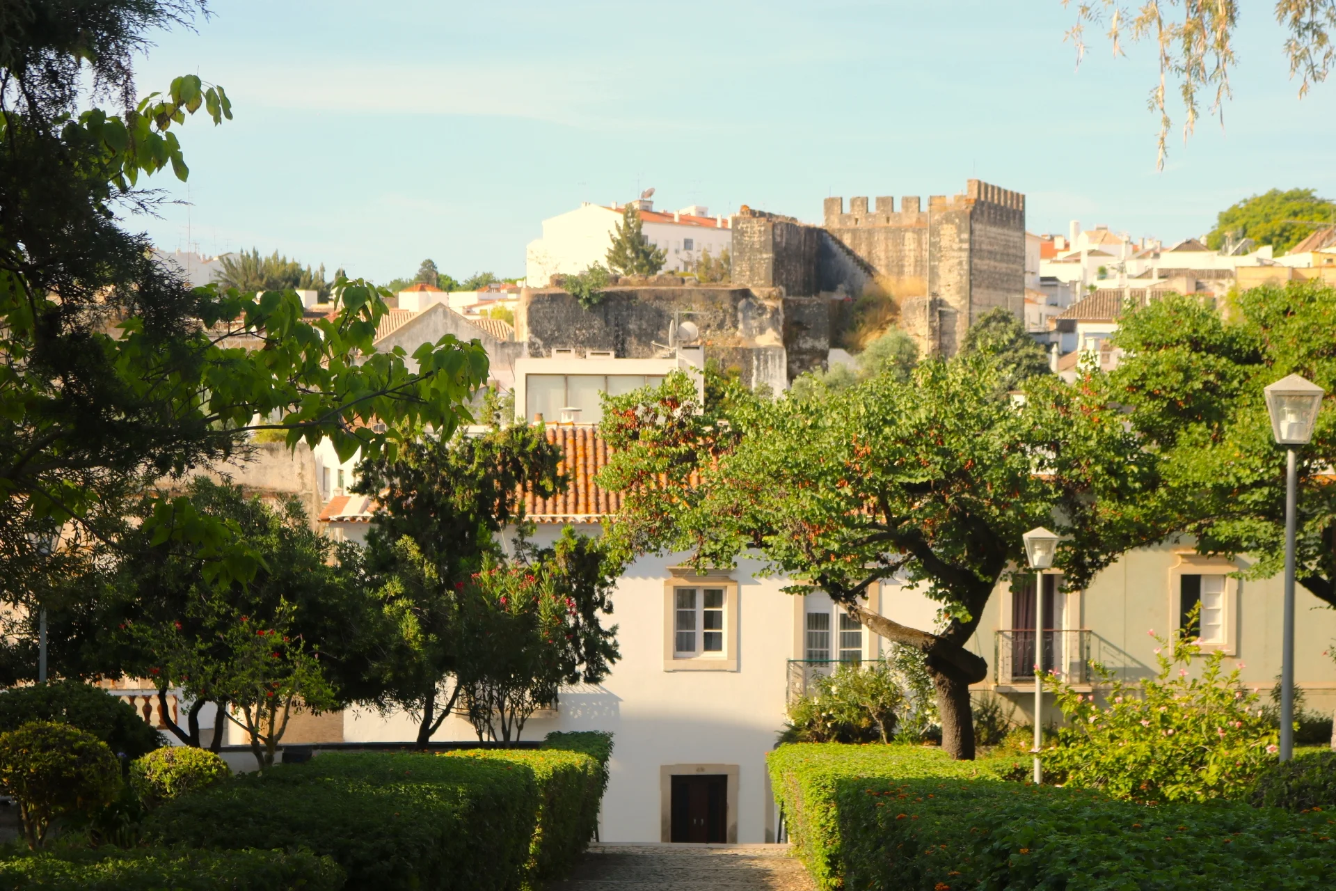 The ruins of Tavira Castle with panoramic views